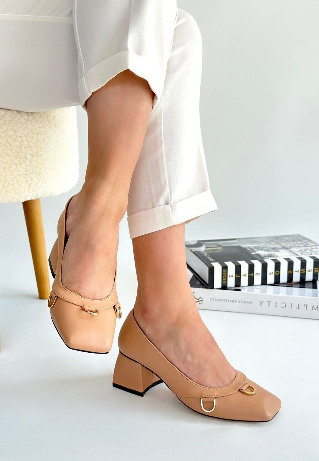 Cande Nude Cilt Topuklu Ayakkabı