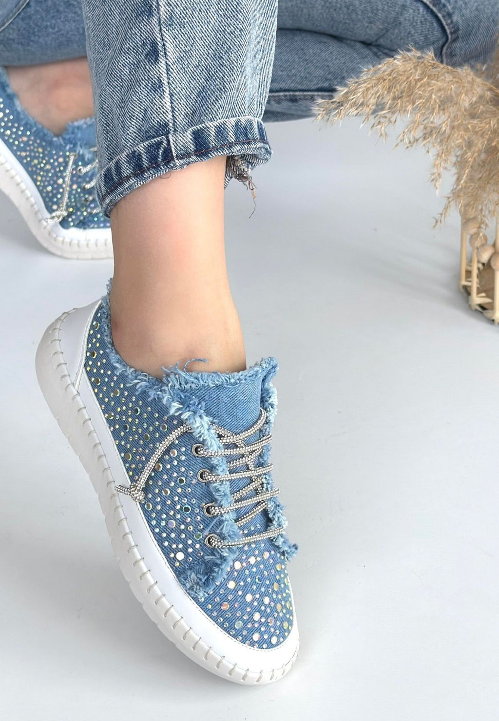 Guji Mavi Kot Bağcıklı Spor Ayakkabı