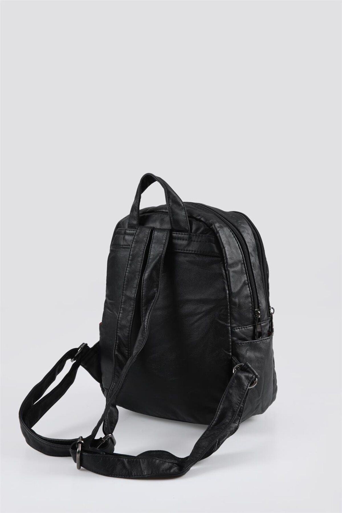 Owert Siyah Cilt Sırt Çantası