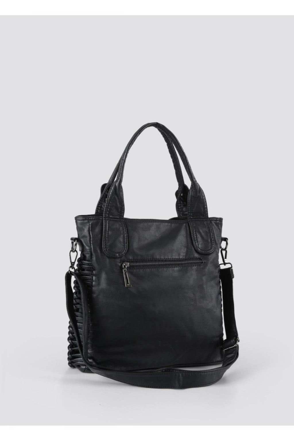 Deay Siyah Cilt Omuz Çantası