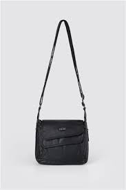 Jelli Siyah Cilt Omuz Çantası