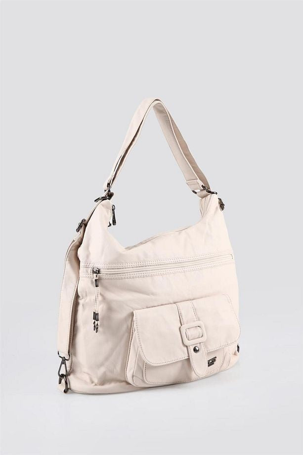 Mower Bej Cilt Omuz Çantası