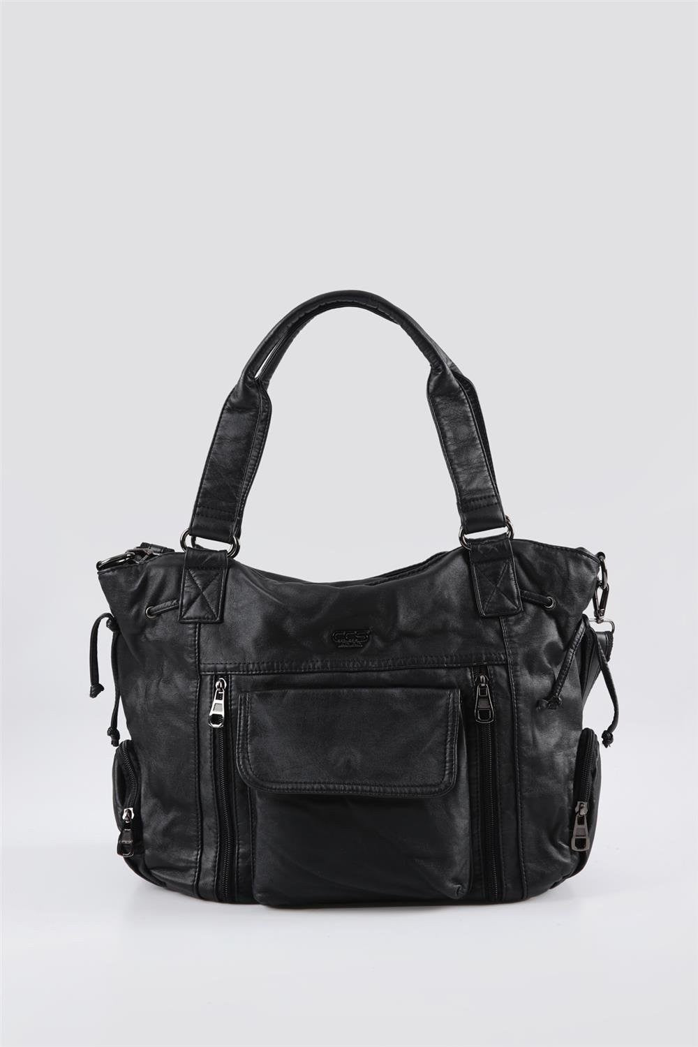 Giwer Siyah Cilt Omuz Çantası