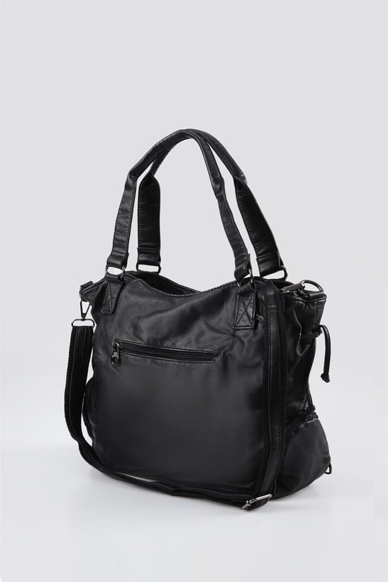 Giwer Siyah Cilt Omuz Çantası