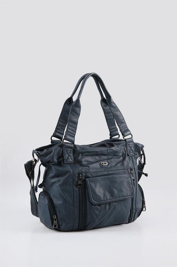 Giwer Mavi Cilt Omuz Çantası