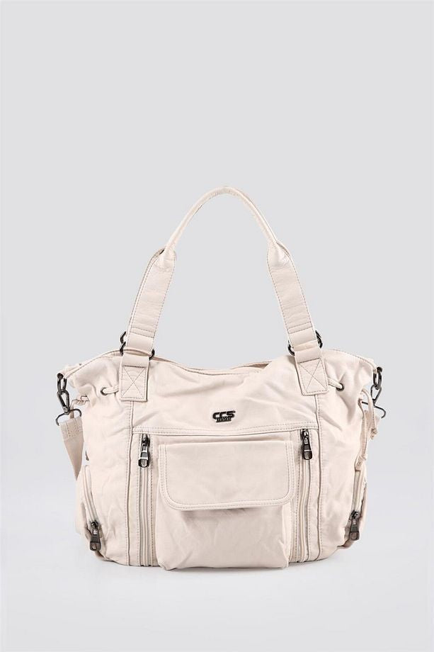 Giwer Bej Cilt Omuz Çantası