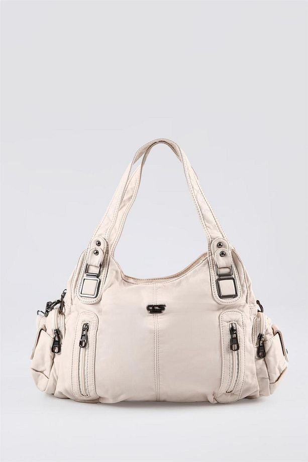 Tiwe Bej Cilt Omuz Çantası