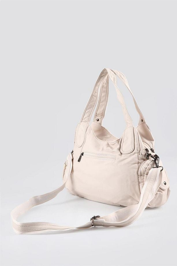 Tiwe Bej Cilt Omuz Çantası