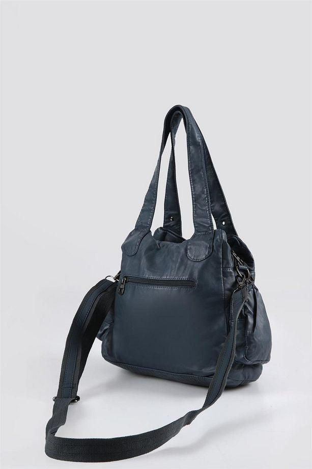 Miver Mavi Cilt Omuz Çantası