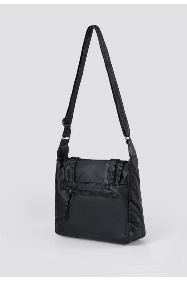 Liye Siyah Cilt Omuz Çantası