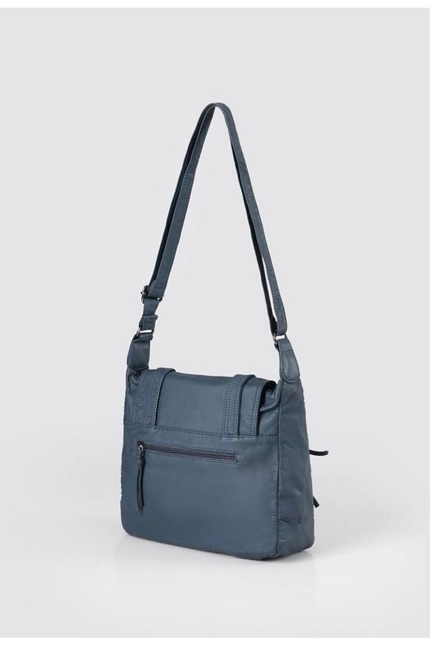 Liye Mavi Cilt Omuz Çantası