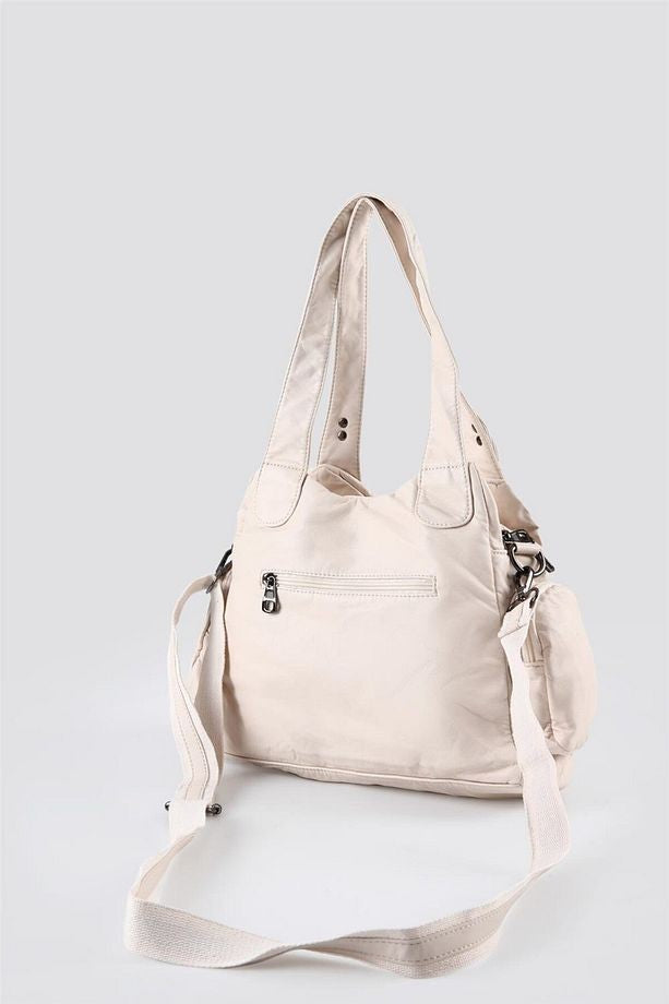 Diwer Bej Cilt Omuz Çantası