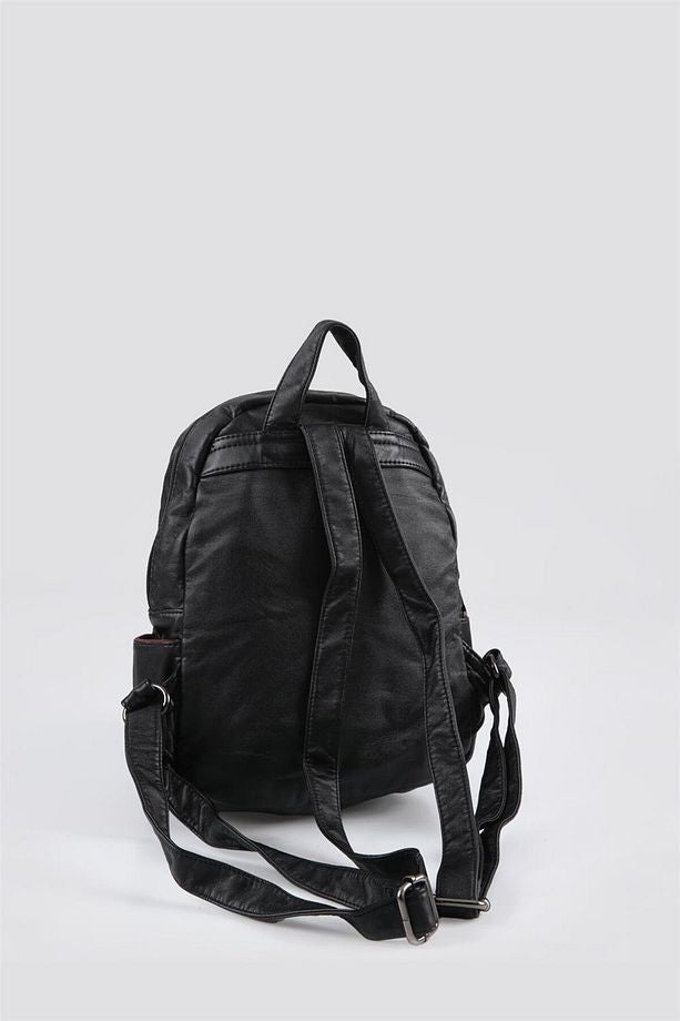 Rior Siyah Cilt Sırt Çantası