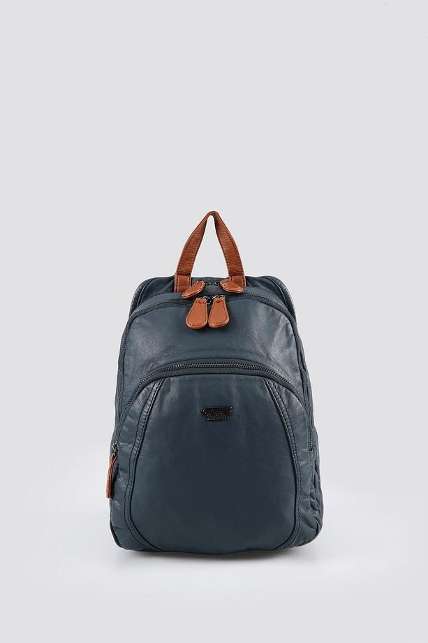 Lirya Mavi Cilt Sırt Çantası