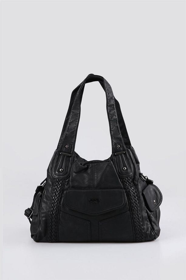 Batti Siyah Cilt Omuz Çantası