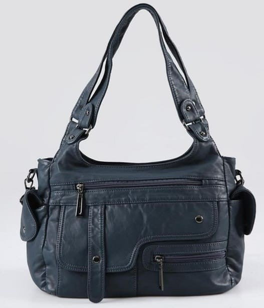 Pyser Mavi Cilt Omuz Çantası