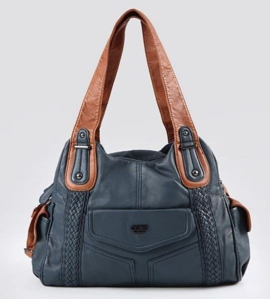 Batti Mavi Cilt Omuz Çantası