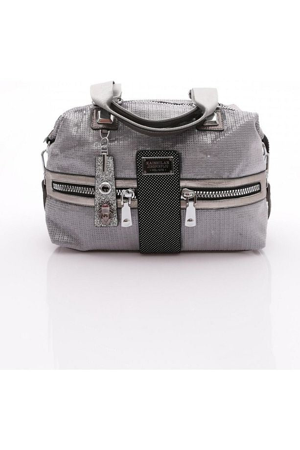 Merli Gri Cilt Omuz Çantası