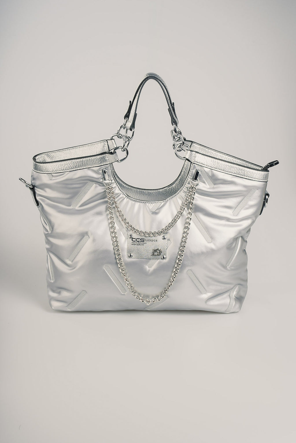 Enya Gri Cilt Omuz Çantası