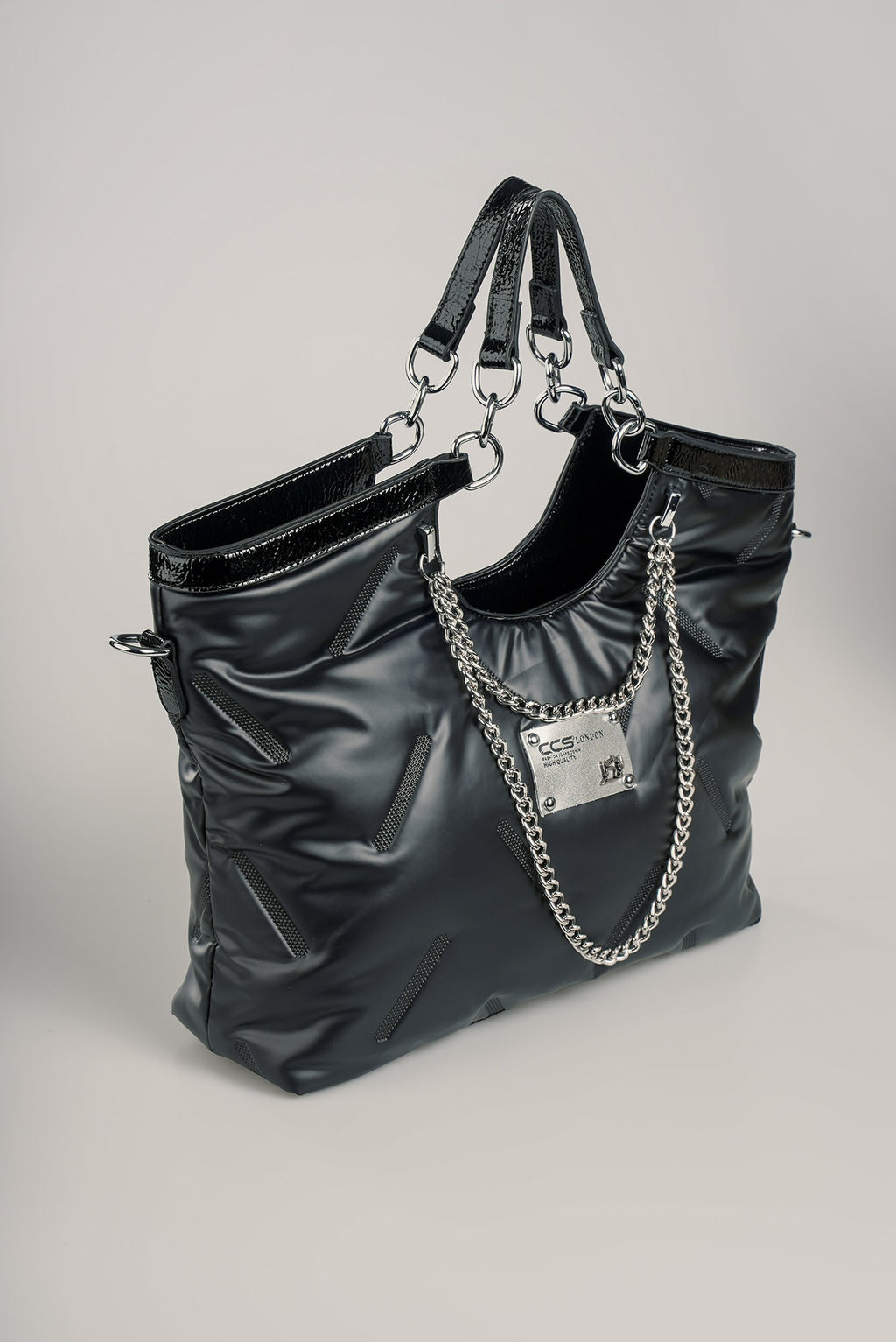 Enya Siyah Cilt Omuz Çantası