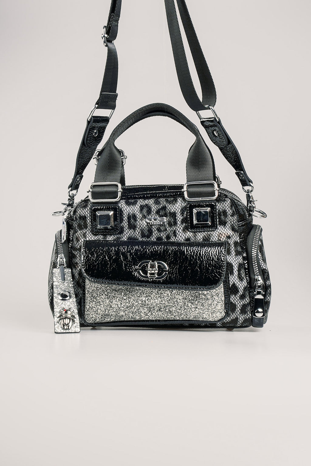 Judy Gri Cilt Omuz Çantası