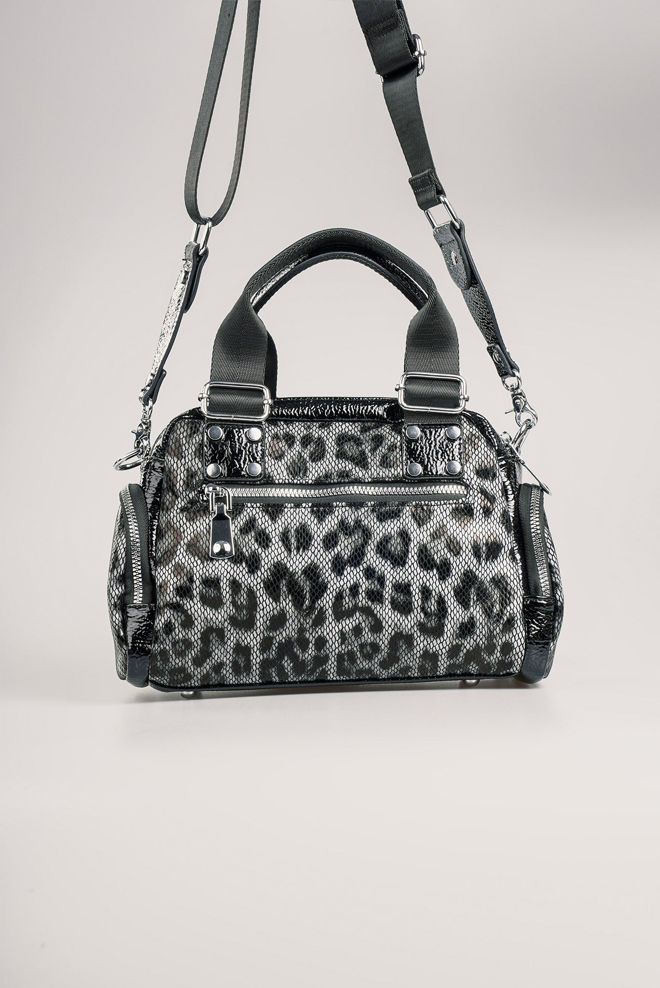 Judy Gri Cilt Omuz Çantası