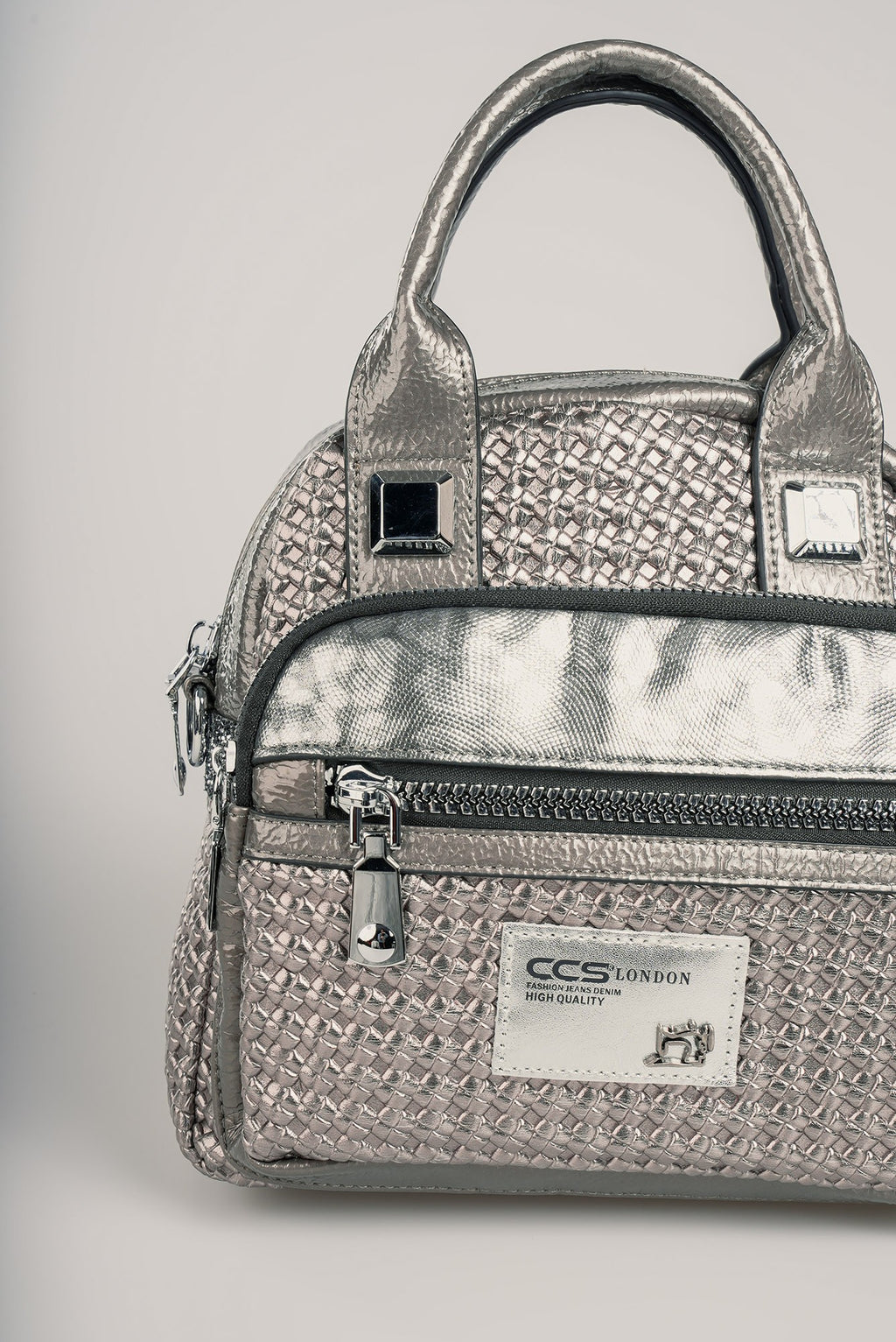 Karen Gri Cilt Omuz Çantası