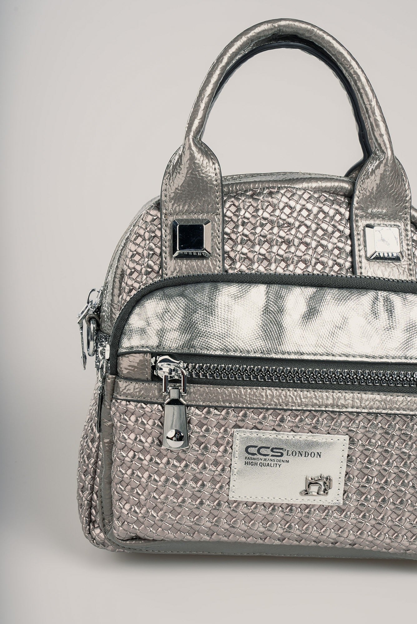 Karen Gri Cilt Omuz Çantası