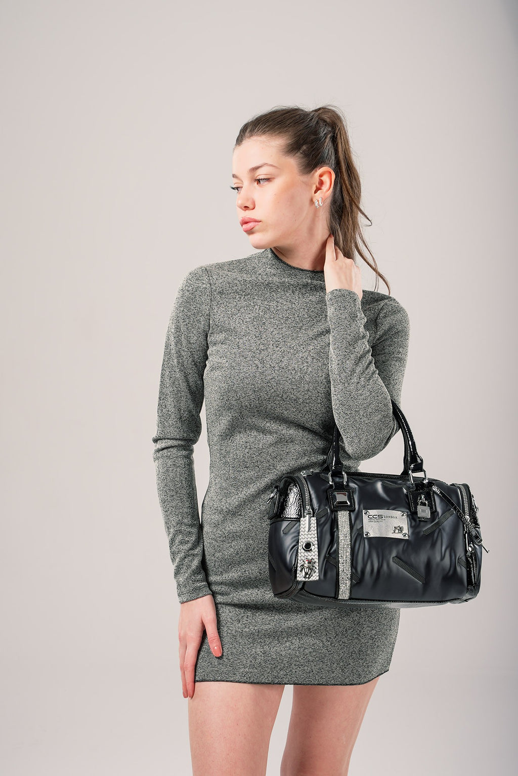 Stella Siyah Cilt Omuz Çantası