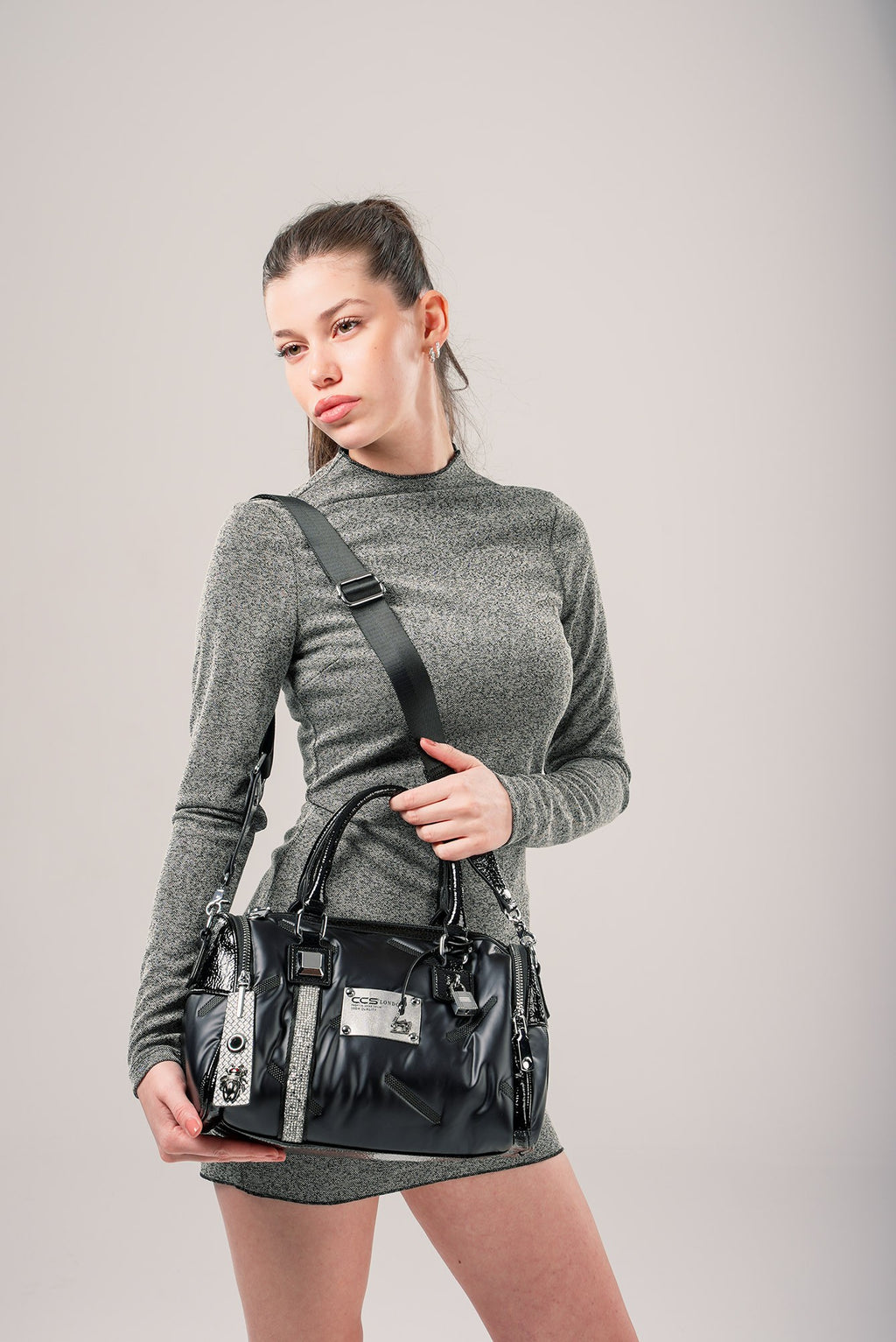 Stella Siyah Cilt Omuz Çantası