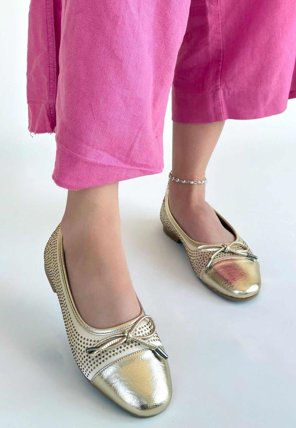 Etya Gold Cilt Babet Ayakkabı