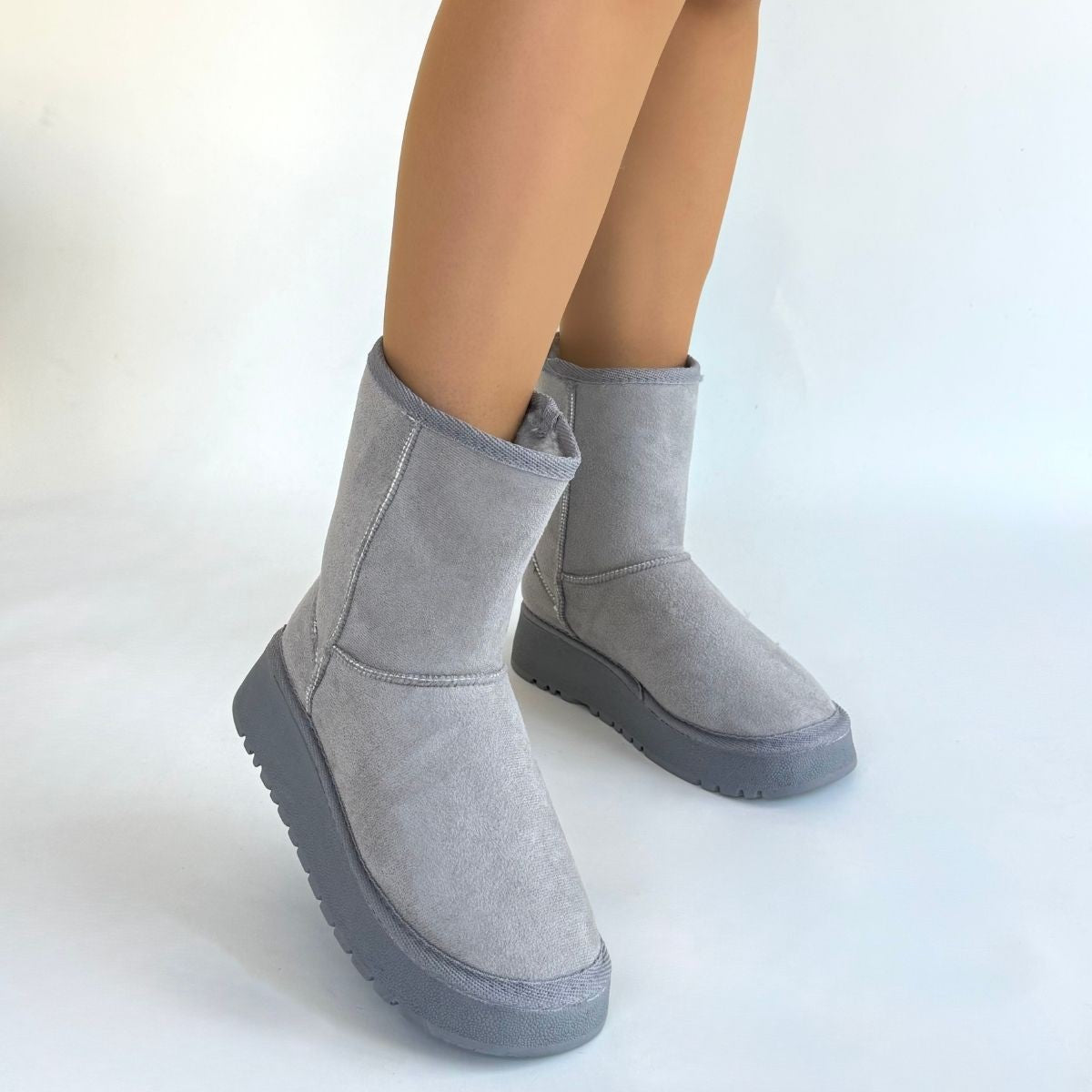 Sophia Gri Süet Bot