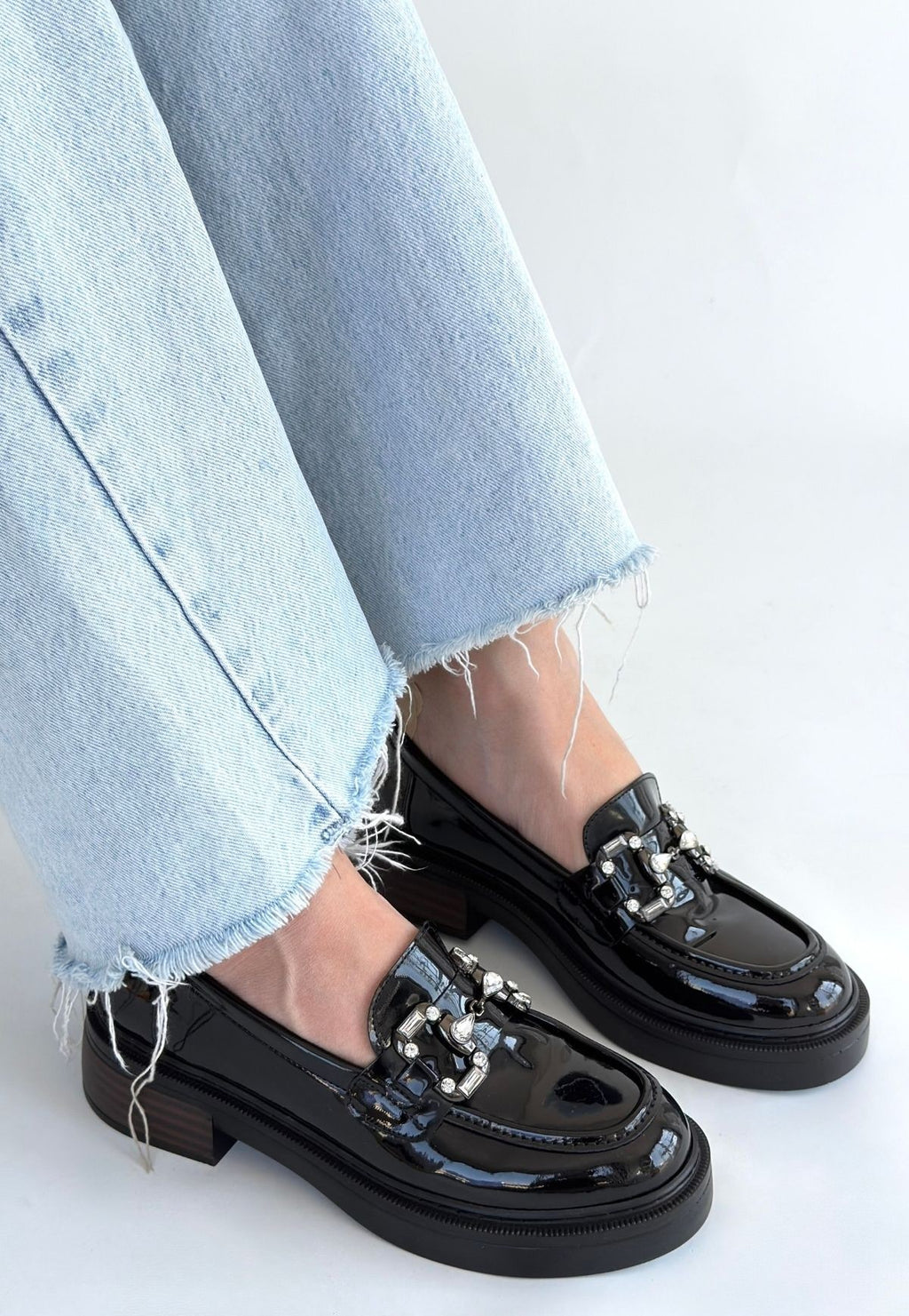 Ertin Siyah Rugan Oxford Ayakkabı